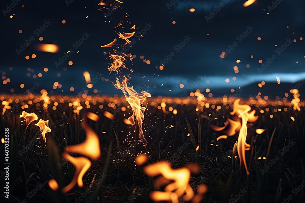 Poster Flickers of Warmth in a Shadowy Field with Dynamic Light and Energy