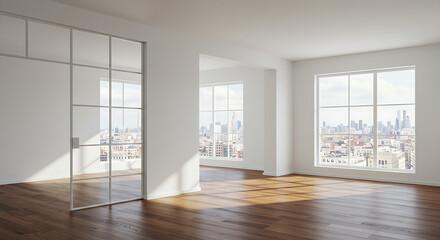 Obraz premium empty room with window