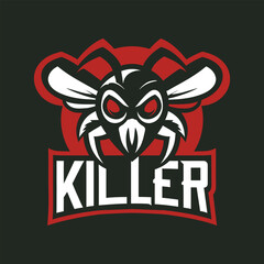 Insect Mascot Graphic Illustration with Menacing Gaze