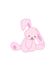 Cartoon hand-painted mother and child element pattern