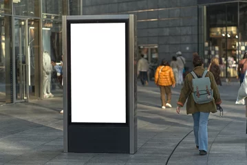 Fototapete Portrait advertising display in Milan. © G_T_K_