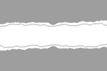 Naklejka premium Realistic Torn Paper Strips with Transparent Background for Layered Design