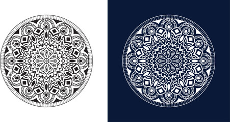 Unique Creative ornament flower mandala vector design, A design element for a creative mandala idea.Unique Creative ornament flower mandala design vector design, A design element for a creative 