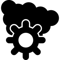 Hybrid Cloud Icon
