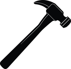 Plastic Hammer Silhouette Vector | Lightweight Tool Design for DIY and Repair Themes
