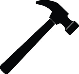 Plastic Hammer Silhouette Vector | Lightweight Tool Design for DIY and Repair Themes
