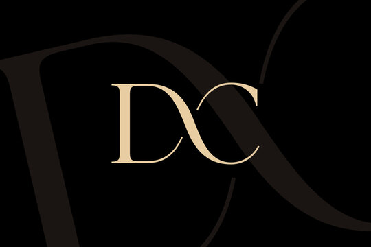DC or CD letter logo icon design. Classic style luxury initials monogram.