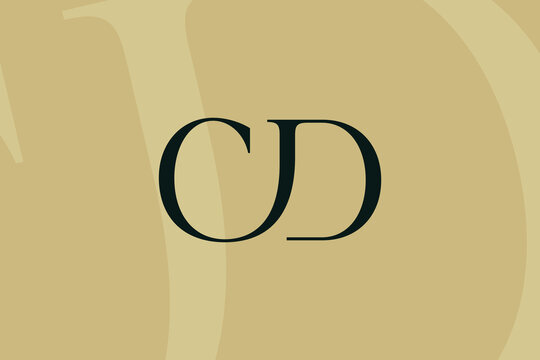 CD or DC letter logo icon design. Classic style luxury initials monogram.