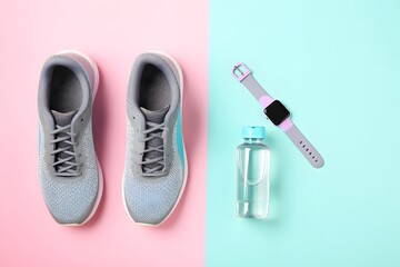 Fitness Gear for an Active Lifestyle With Shoes and Tracker