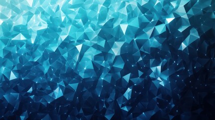 A mesmerizing display of vibrant blue geometric shapes.
