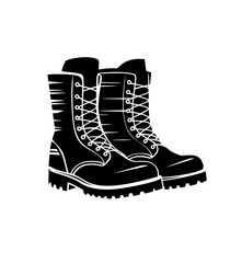 winter boots vector illustration