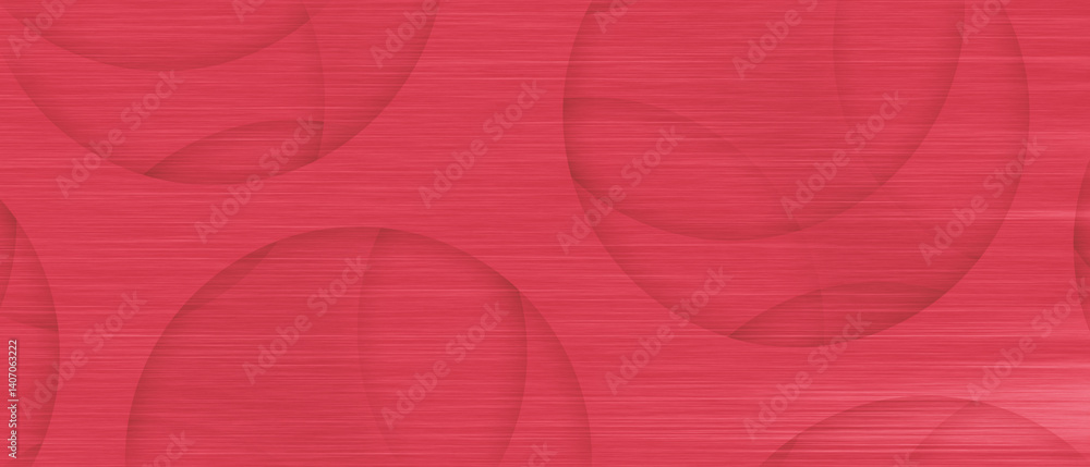 Poster red geometric abstract background with overlapping circles
