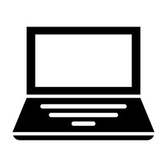 Lap Top Vector Glyph Icon Design