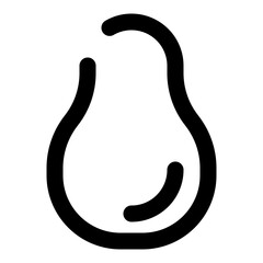 food and fruit dashed line icon