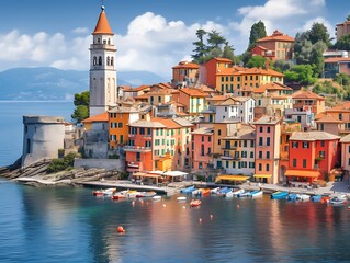 Italian Coastal Village Scenic