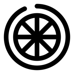 Fototapeta premium food and fruit dashed line icon