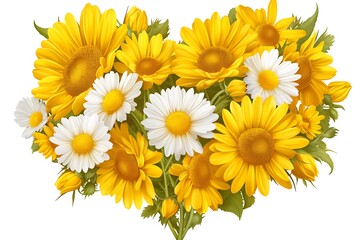 Obraz premium Heart Bouquet Flowers