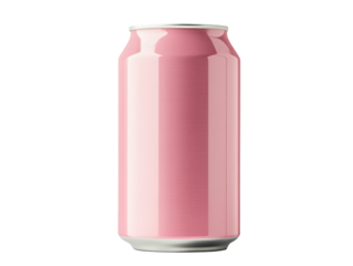 Pink beverage can design for summer refreshment ideas, cut out