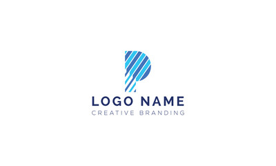 Minimalist P Logo for Branding and Identity.
