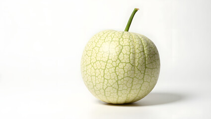 Fresh Muskmelon on white background