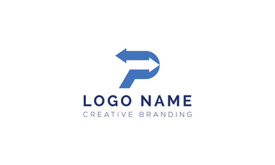 Minimalist P Logo for Branding and Identity.