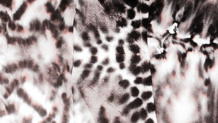 Stripes Prints. Beige Splatter Paint Brushes. Tie