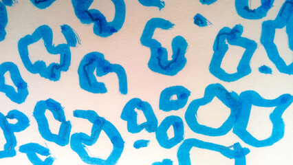 Animal Print. Colored Hand Print Pattern.