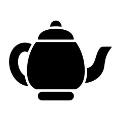 Kettle Vector Glyph Icon Design