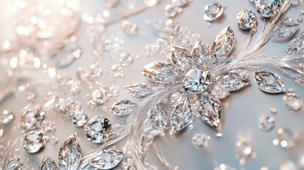 Fototapeta premium elegance silver elegant background