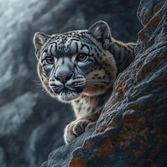 Fototapeta premium close up of a white tiger