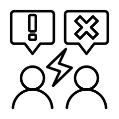 arguments single icon