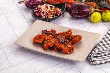 Indian cuisine - spicy Chicken 65