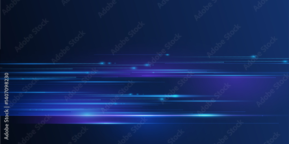 Poster Vector abstract neon light, pattern line with space. Purple, blue, green and gradient color background. Illustration graphic design for banner, wallpaper background. Energy digital technology concept
