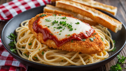Fototapeta premium pasta with tomato sauce