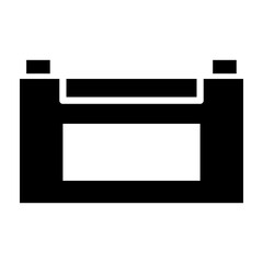Car Battery Glyph Icon