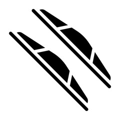Wiper Blade Vector Glyph Icon Design
