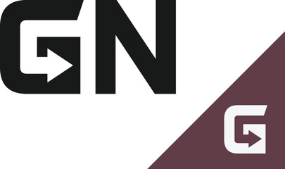 Fototapeta premium letter G arrow, GO logo vector, letter G progress, letter g exit logo with vector 