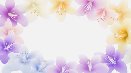 Fototapeta premium Elegant wedding invitation card background . Minimal hand painted watercolor botanical flowers texture template background. Design for wedding, vip cover, poster, rsvp moderncard.Valentine's Day