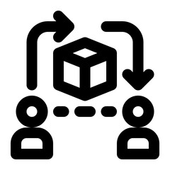 Dropshipping, Dropshipper, Supply Chain Outline Icon

