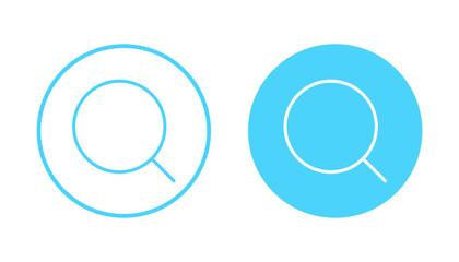 Search icon vector. search magnifying glass sign and symbol