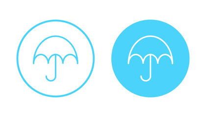 Obraz premium Umbrella icon vector. umbrella sign and symbol