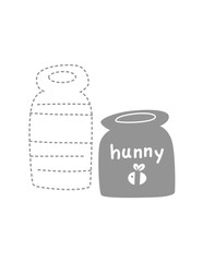 Cartoon hand painted forest animal element pattern