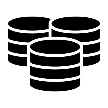 Database Vector Glyph Icon Design