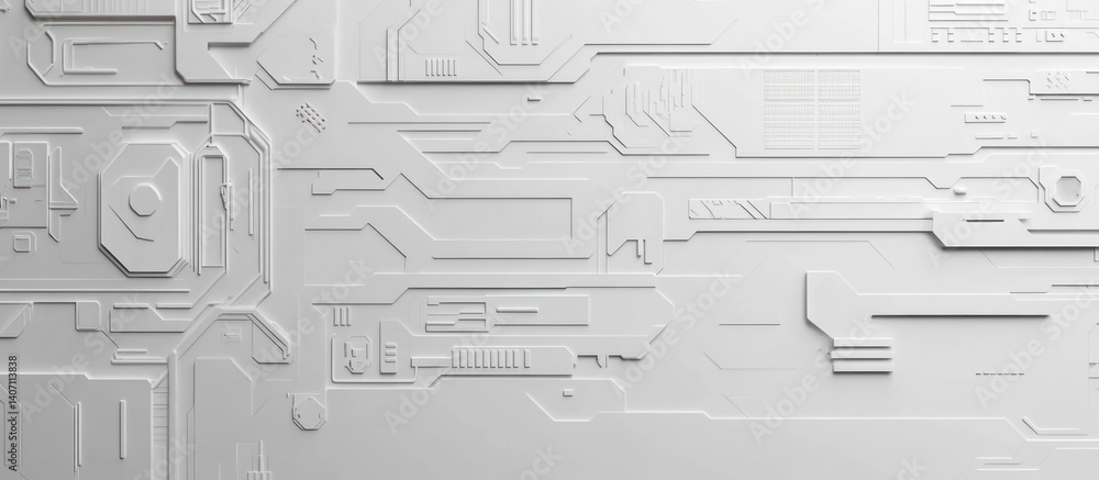 Poster detailed monochrome architectural surface showcasing complex geometric designs and patterns offering
