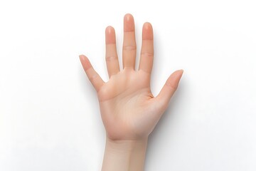 Hand Raised Stop Gesture