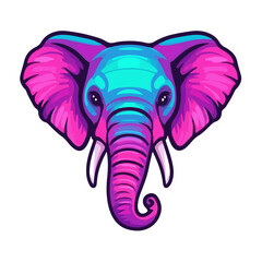 Fototapeta premium elephant, animal, vector, transparent background