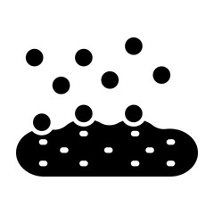 Seedling Vector Glyph Icon Design