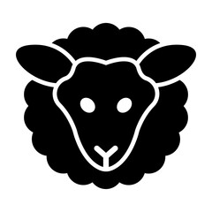 Sheep Vector Glyph Icon Design