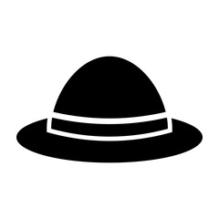 Farmer Hat Vector Glyph Icon Design