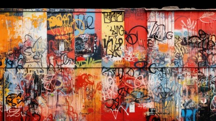 Obraz premium spray scratch wall